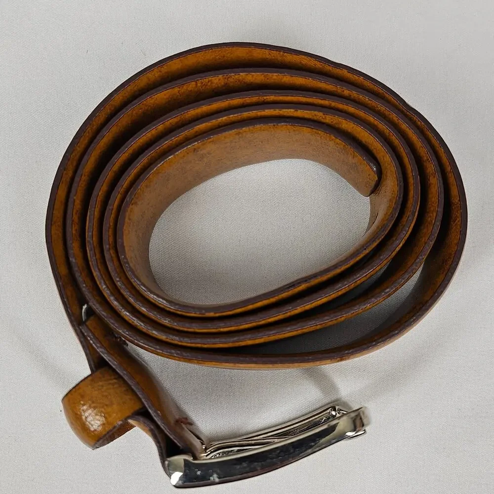ZARA LEATHER BELT – SIZE 85CM (33-34) – MADE IN SPAIN – 40